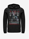 Star Wars Ugly Christmas Sweater Duel Hoodie, BLACK, hi-res