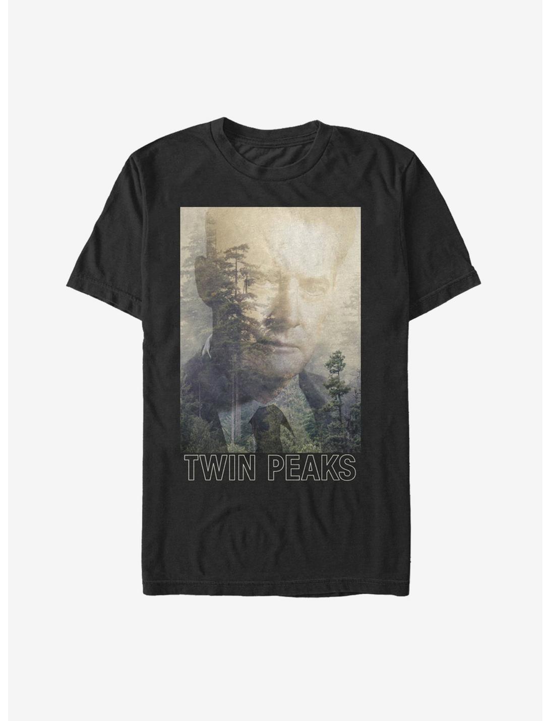 Twin Peaks Agent Cooper Poster T-Shirt, BLACK, hi-res