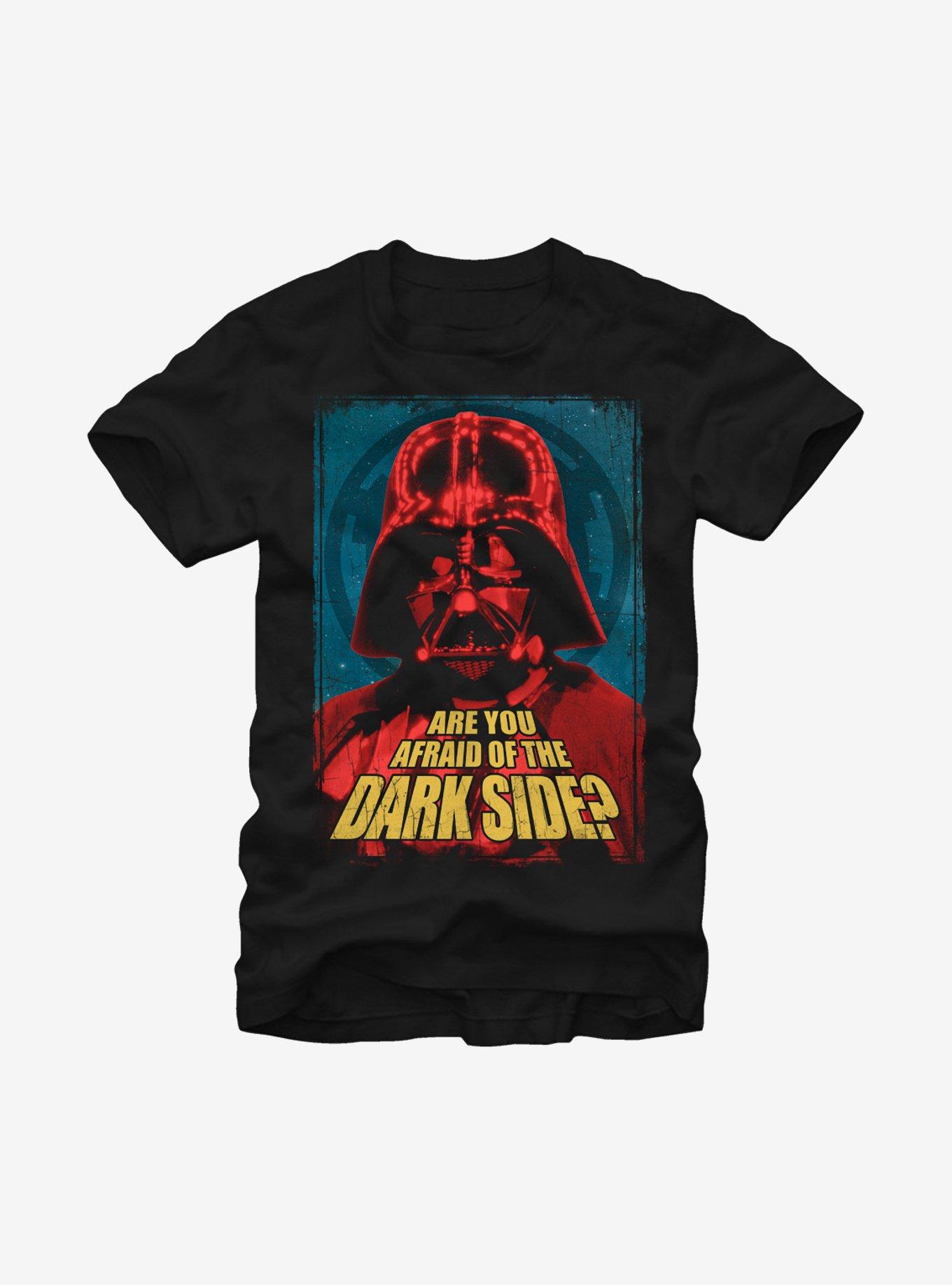 Star Wars Are You Afraid of the Dark Side T-Shirt, BLACK, hi-res