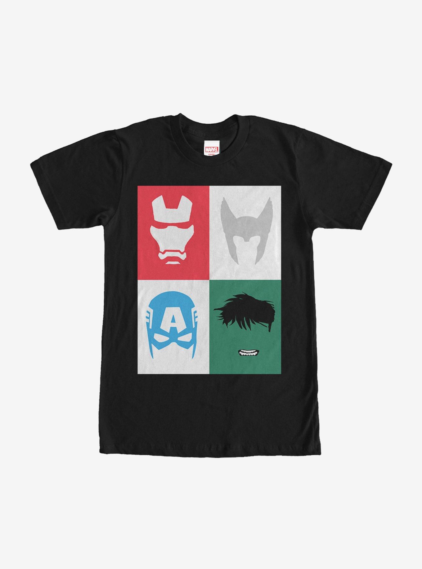 Marvel Avenger Masks T-Shirt, , hi-res