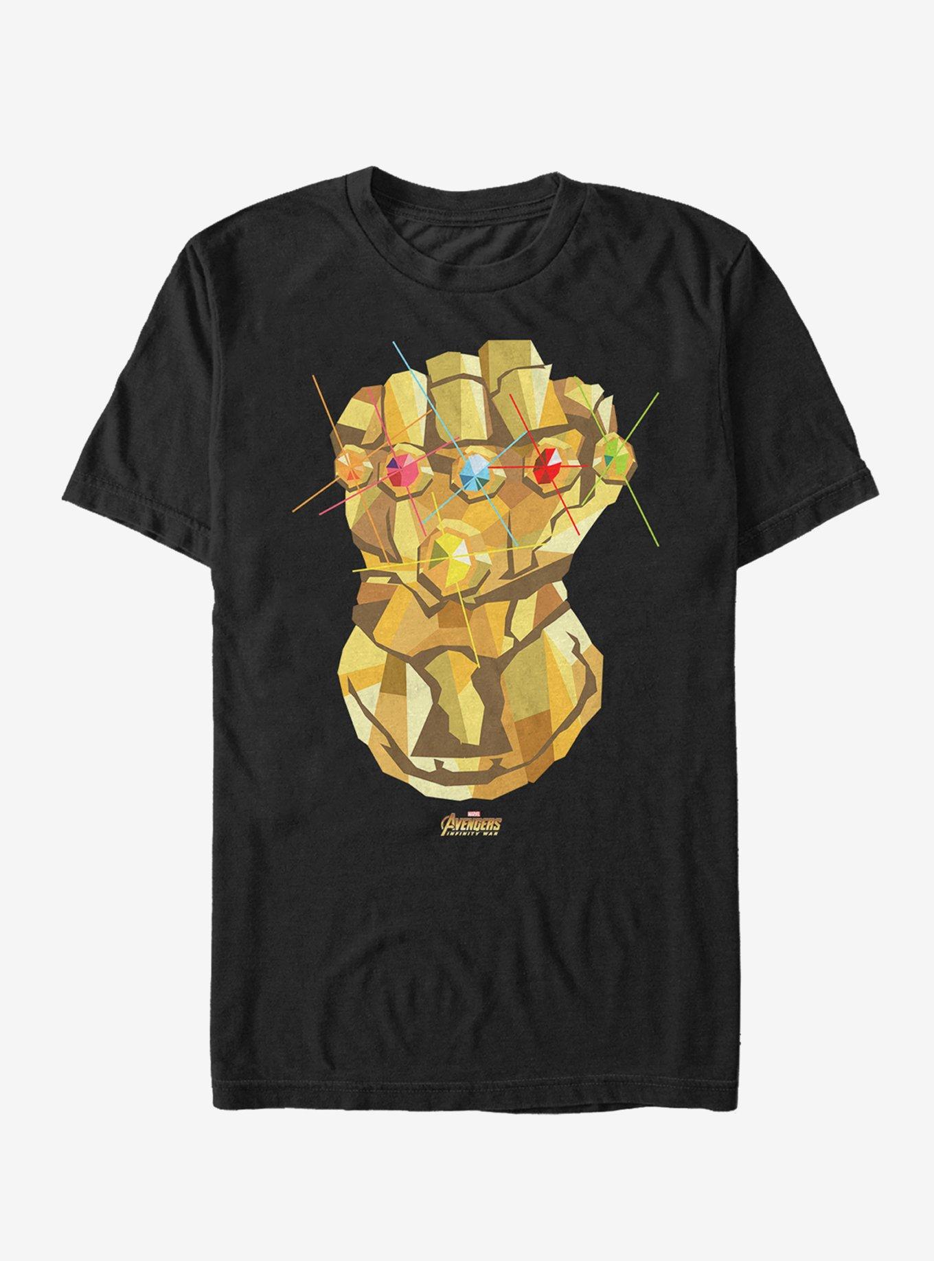 Marvel Avengers: Infinity War Geometric Gauntlet T-Shirt, BLACK, hi-res