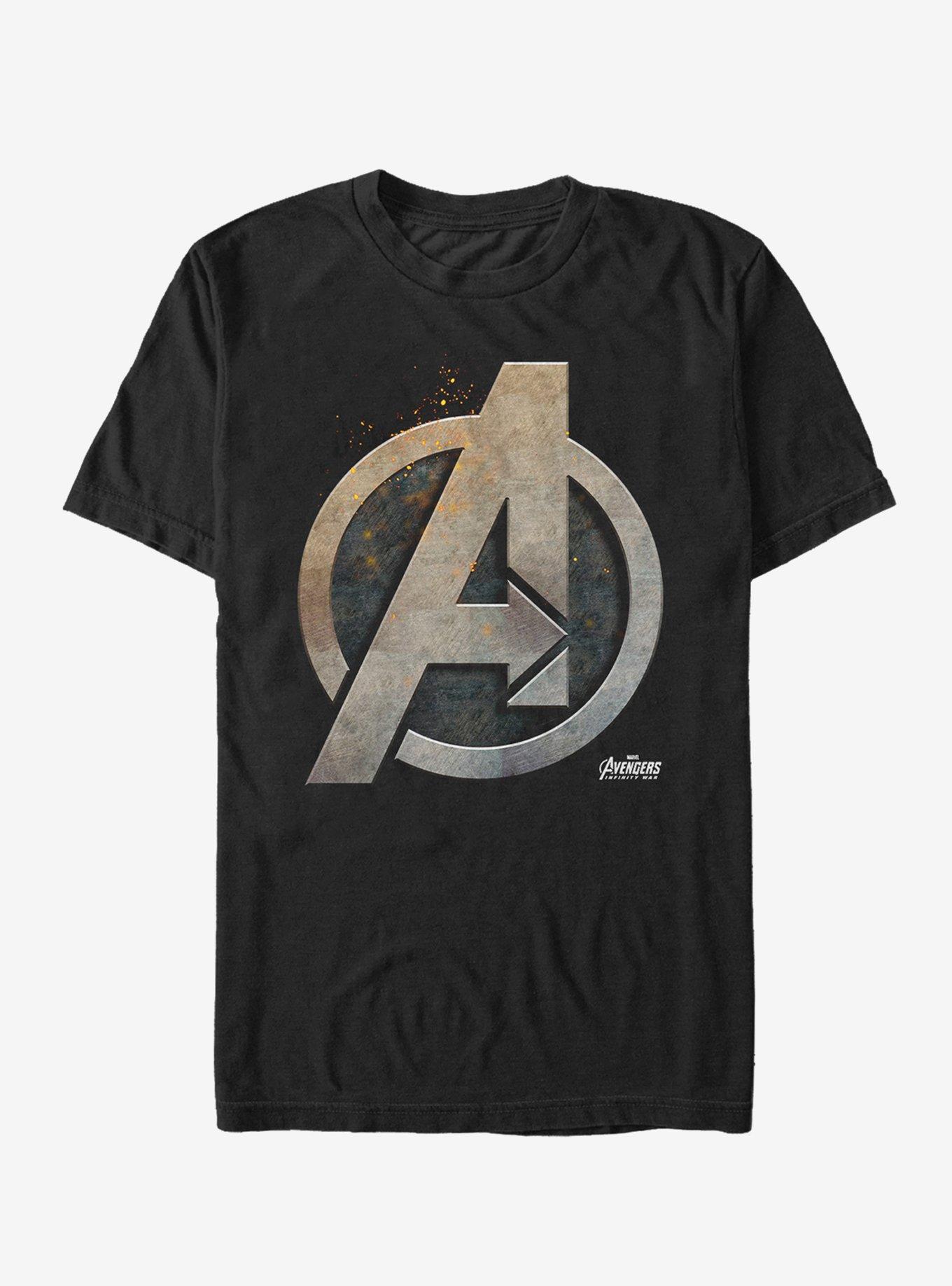 Marvel Avengers: Infinity War Metal Logo T-Shirt, , hi-res