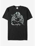 Marvel Black Panther Decorative Pattern T-Shirt, BLACK, hi-res