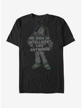 Toy Story Buzz Lightyear No Sign of Intelligent Life T-Shirt, BLACK, hi-res