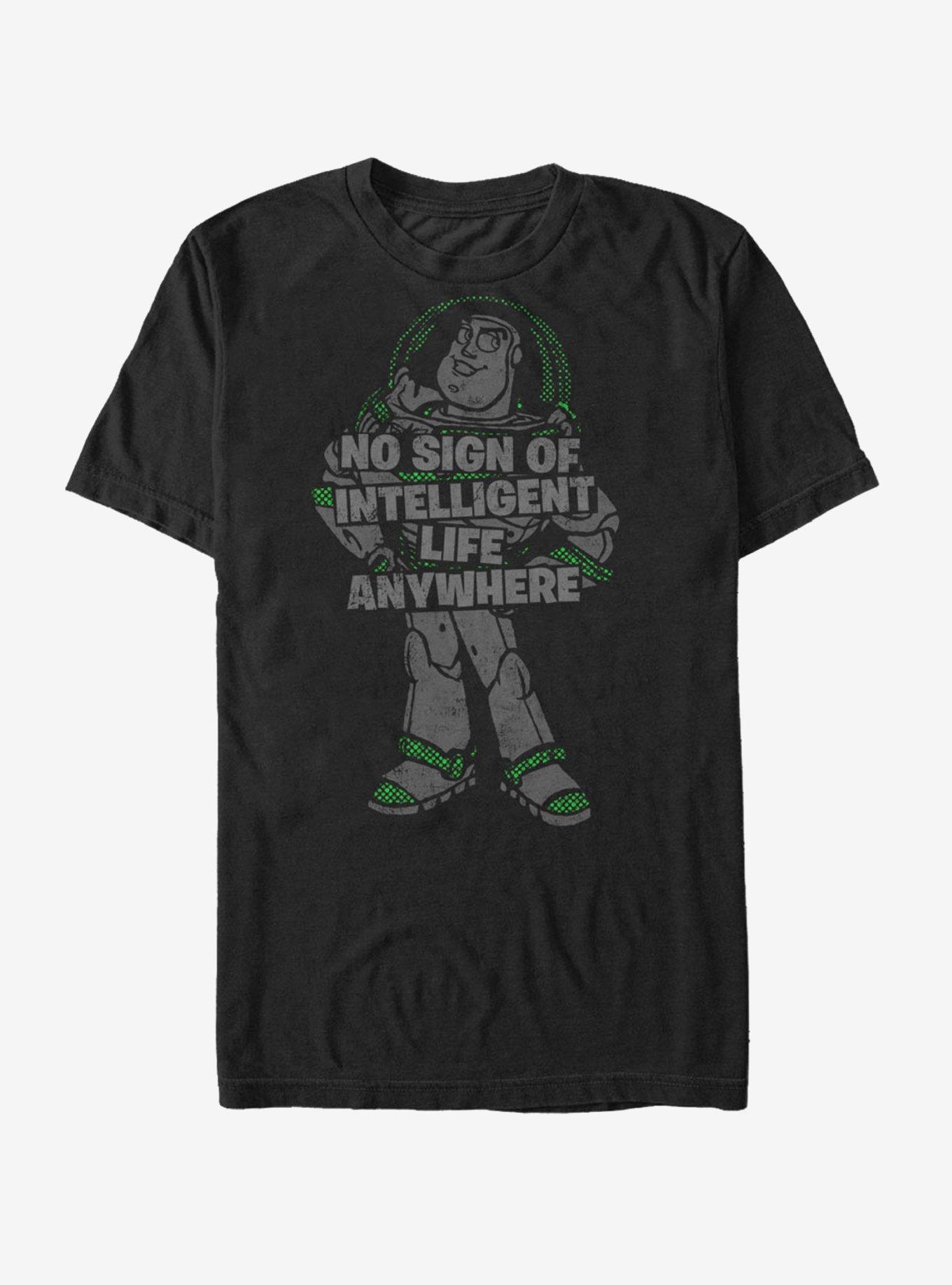 Toy Story Buzz Lightyear No Sign of Intelligent Life T-Shirt, , hi-res