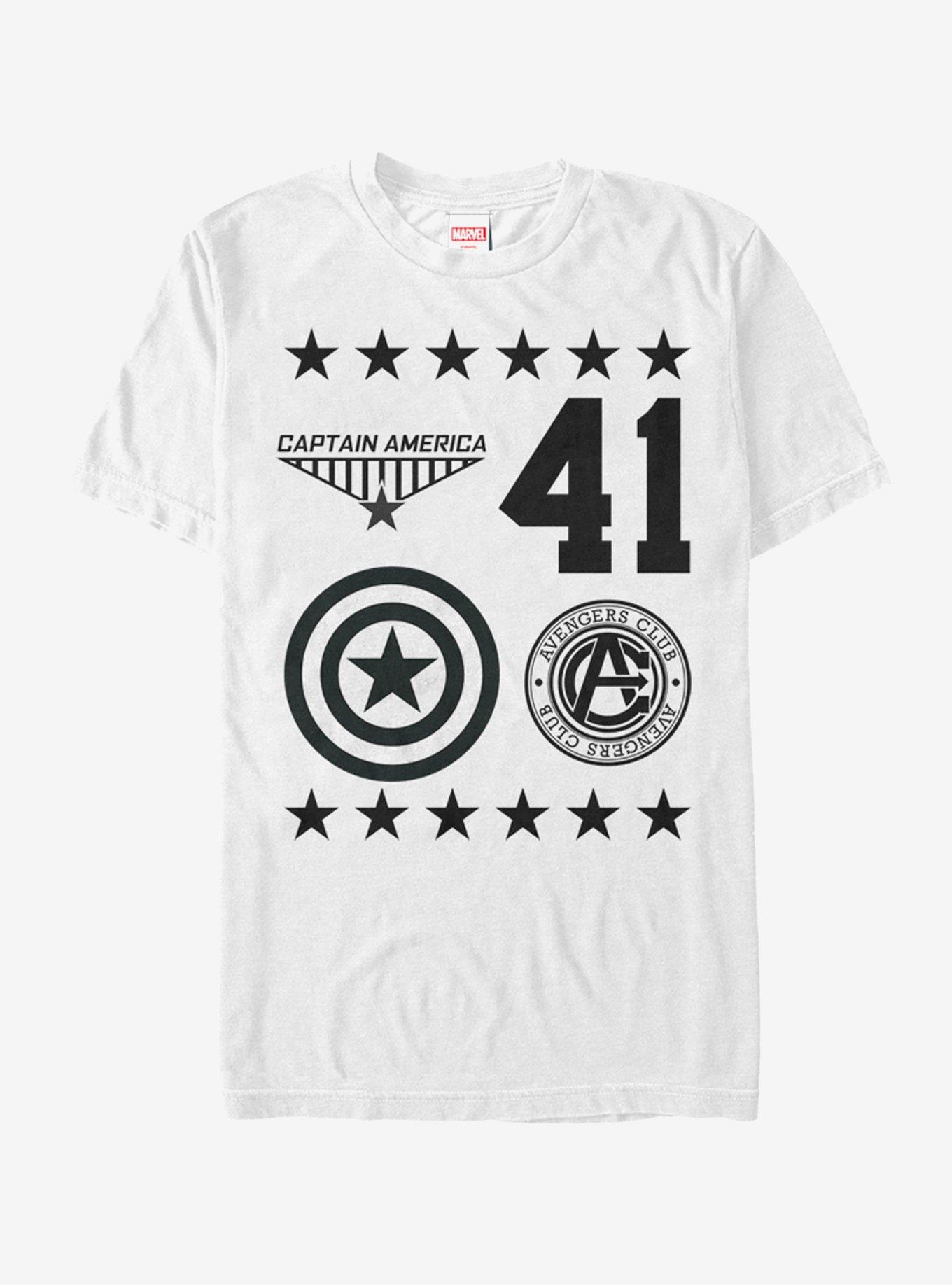 Marvel Captain America Icons T-Shirt, WHITE, hi-res