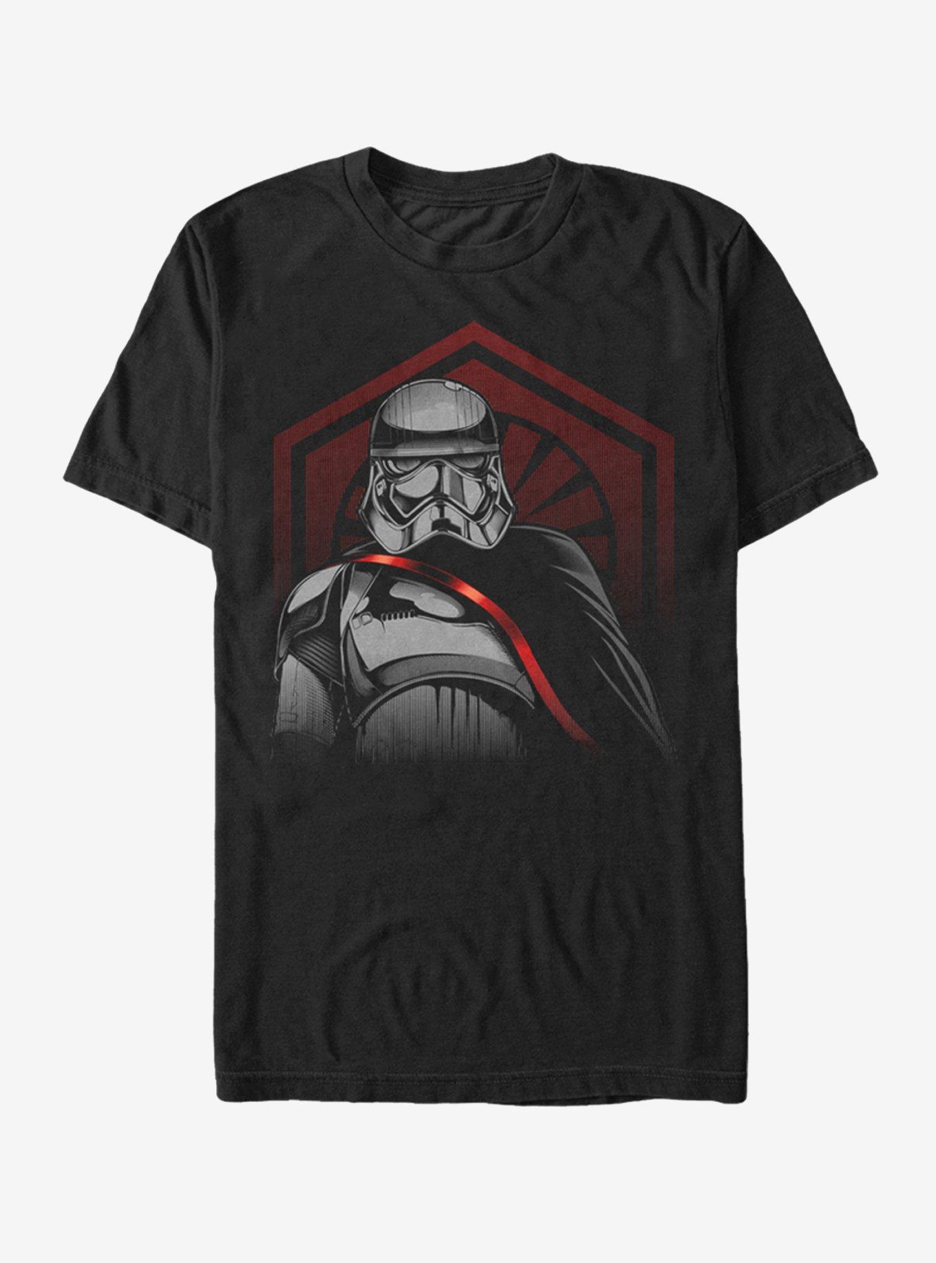 Star Wars Captain Phasma First Order Cape T-Shirt, BLACK, hi-res