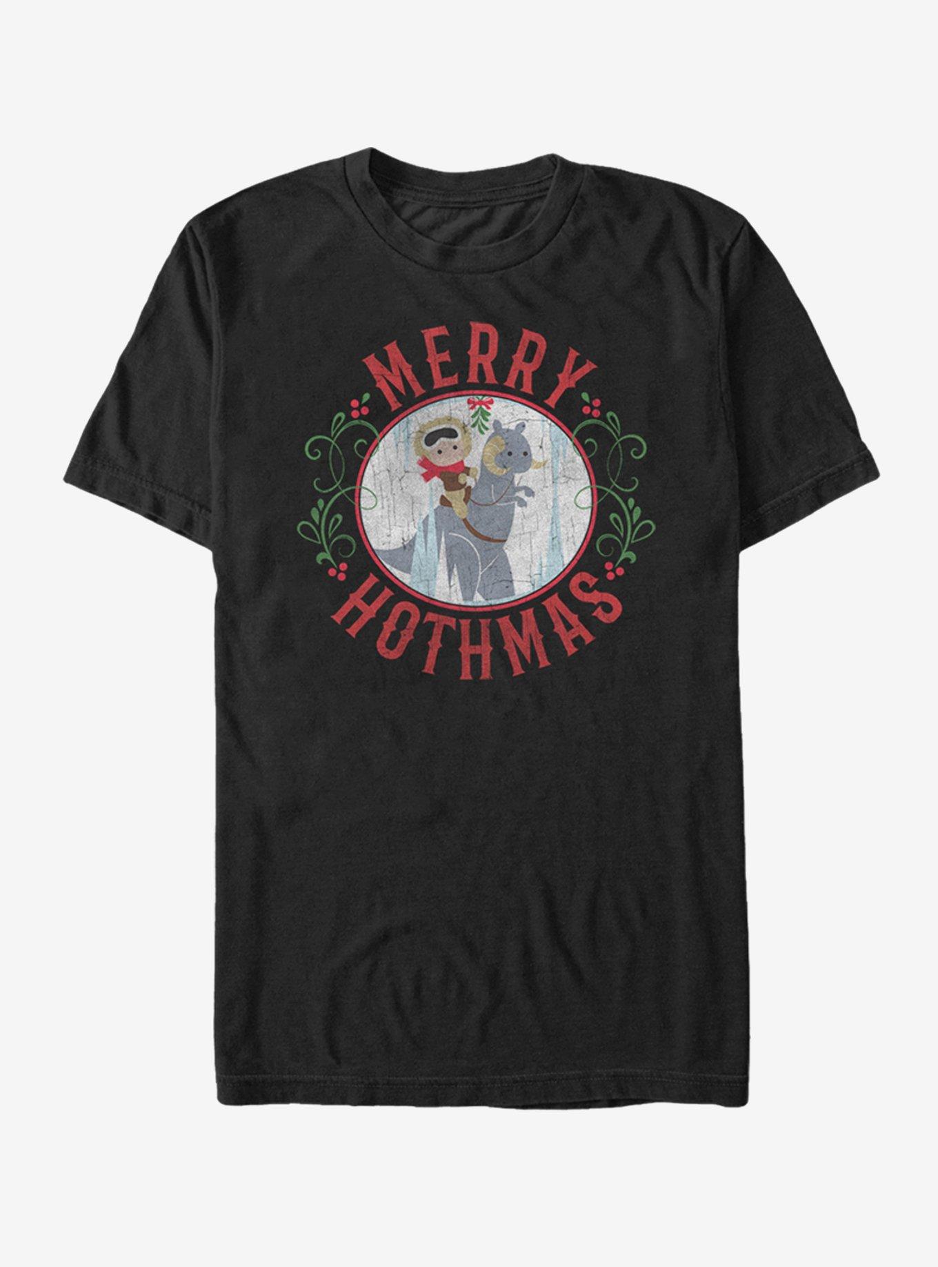 Star Wars Christmas Merry Hothmas T-Shirt, BLACK, hi-res