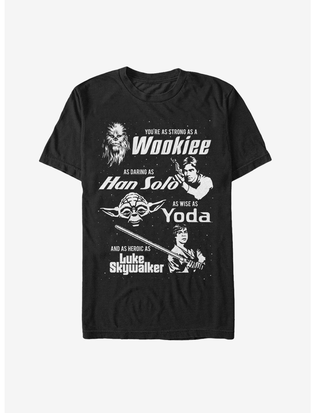 Star Wars Dad Qualities T-Shirt, BLACK, hi-res