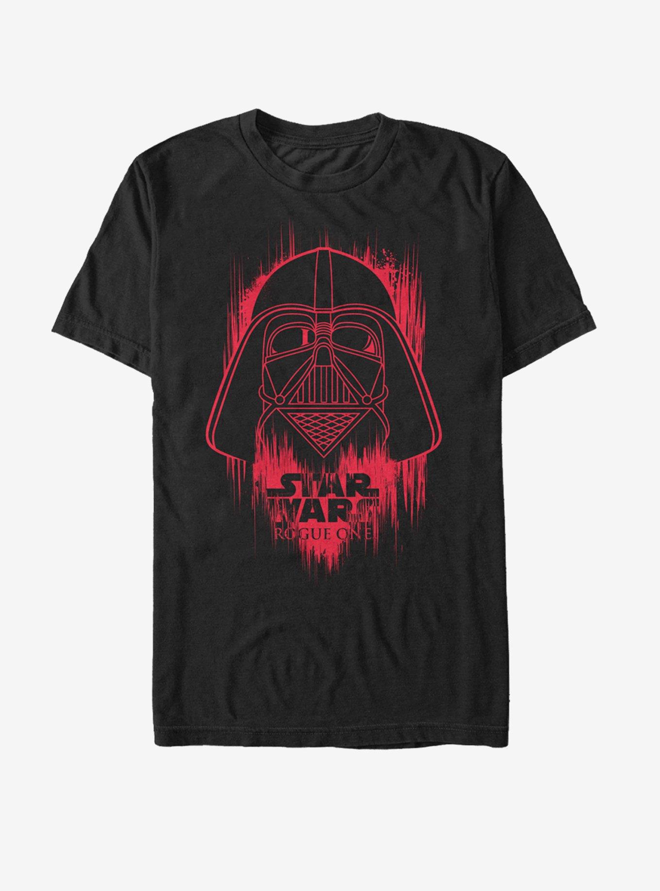 Star Wars Darth Vader Helmet Spray Paint T-Shirt, BLACK, hi-res