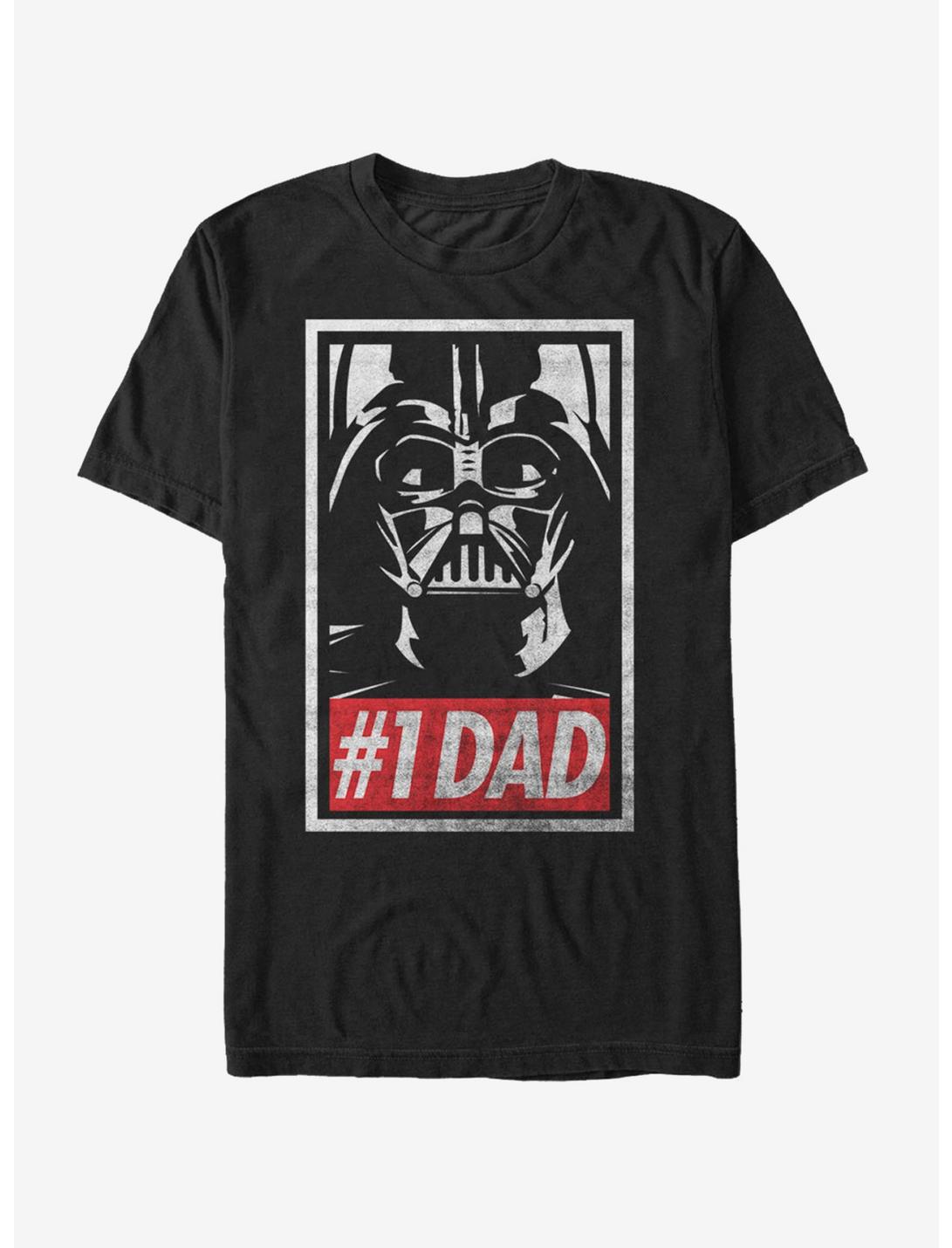 Star Wars Darth Vader Number One Dad T-Shirt, BLACK, hi-res