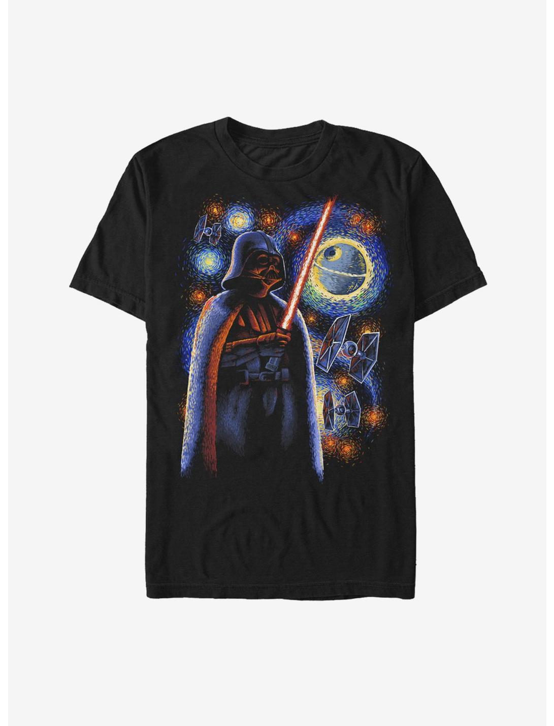 Star Wars Darth Vader Starry Night T-Shirt, BLACK, hi-res
