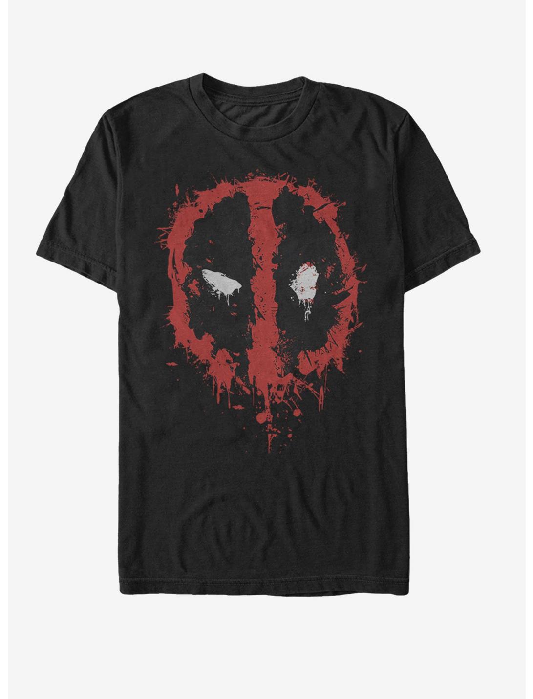 Marvel Deadpool Splatter Icon T-Shirt, BLACK, hi-res