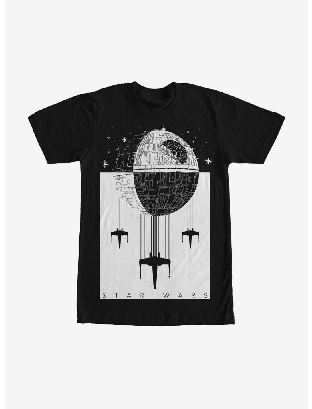 Star Wars Death Star Battle T-Shirt, BLACK, hi-res