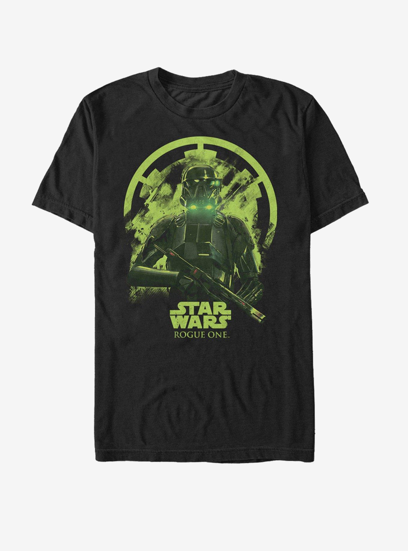 Star Wars Death Trooper Deathly Glow Print T-Shirt, BLACK, hi-res