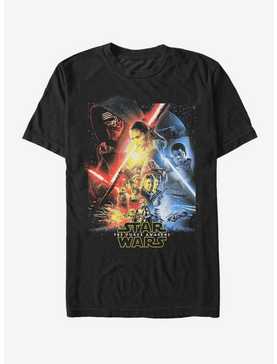 Star Wars Episode VII The Force Awakens Cool Poster T-Shirt, , hi-res