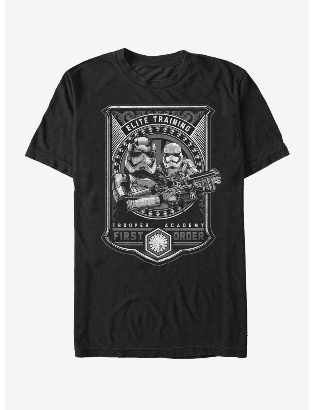 Star Wars First Order Stormtrooper Academy T-Shirt, BLACK, hi-res
