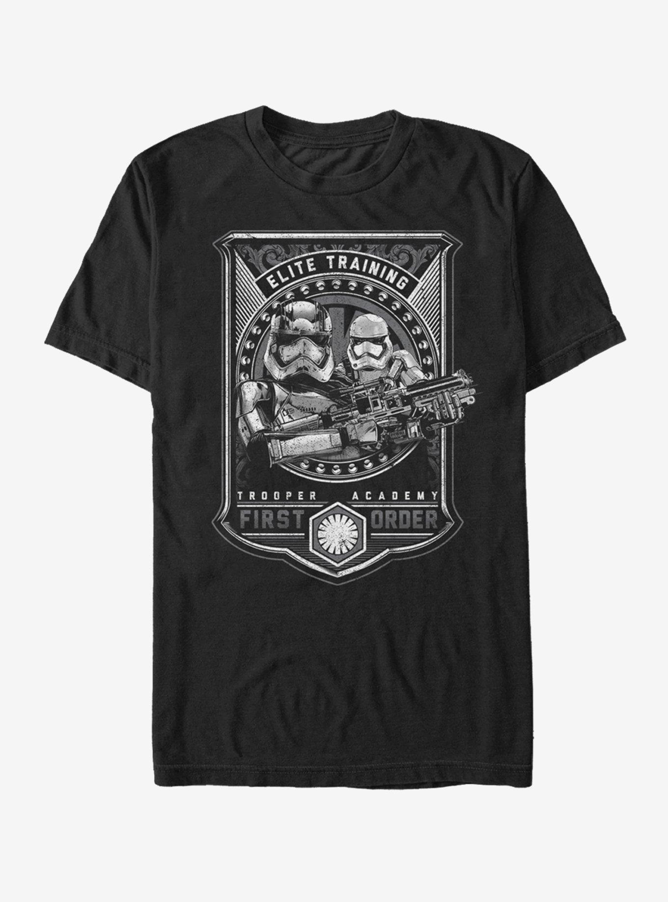 Star Wars First Order Stormtrooper Academy T-Shirt, BLACK, hi-res