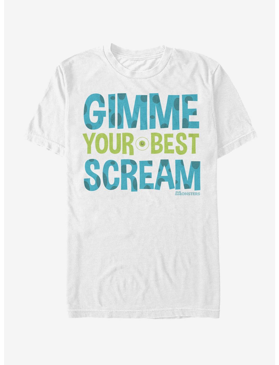 Monsters Inc. Gimme Your Best Scream T-Shirt, WHITE, hi-res