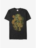 Marvel Guardians of Galaxy Vol. 2 Groot Smudge  T-Shirt, BLACK, hi-res