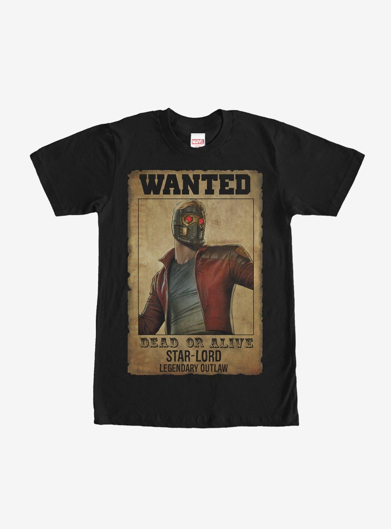 Marvel Guardians of the Galaxy Star-Lord Wanted Poster T-Shirt, , hi-res