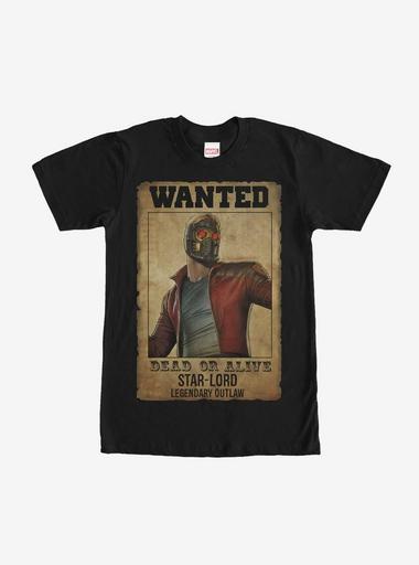 Marvel Guardians Of The Galaxy Star Lord Masked T-Shirt - XXX-Large Black, 100% Cotton