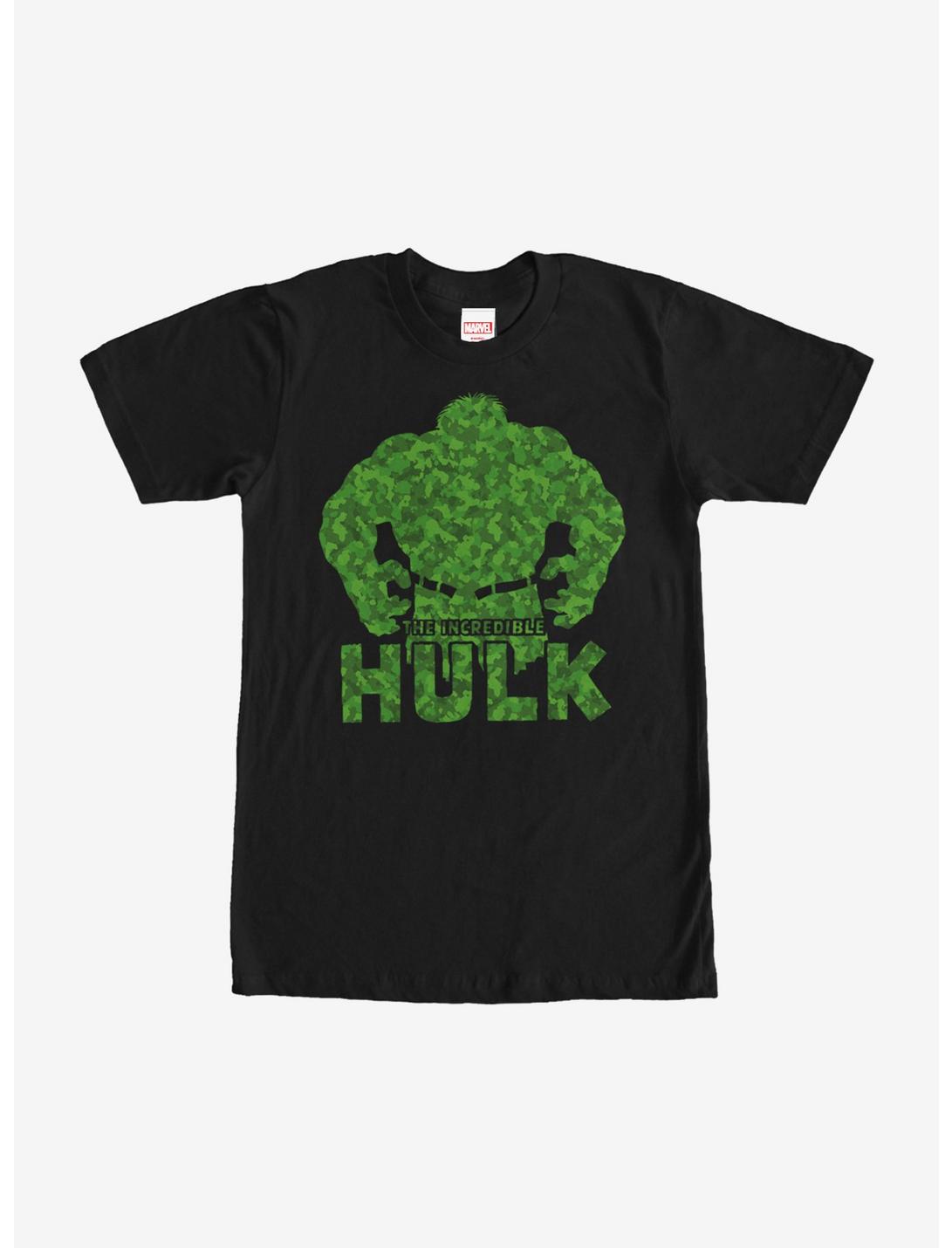 Marvel Hulk Camo Print T-Shirt, BLACK, hi-res