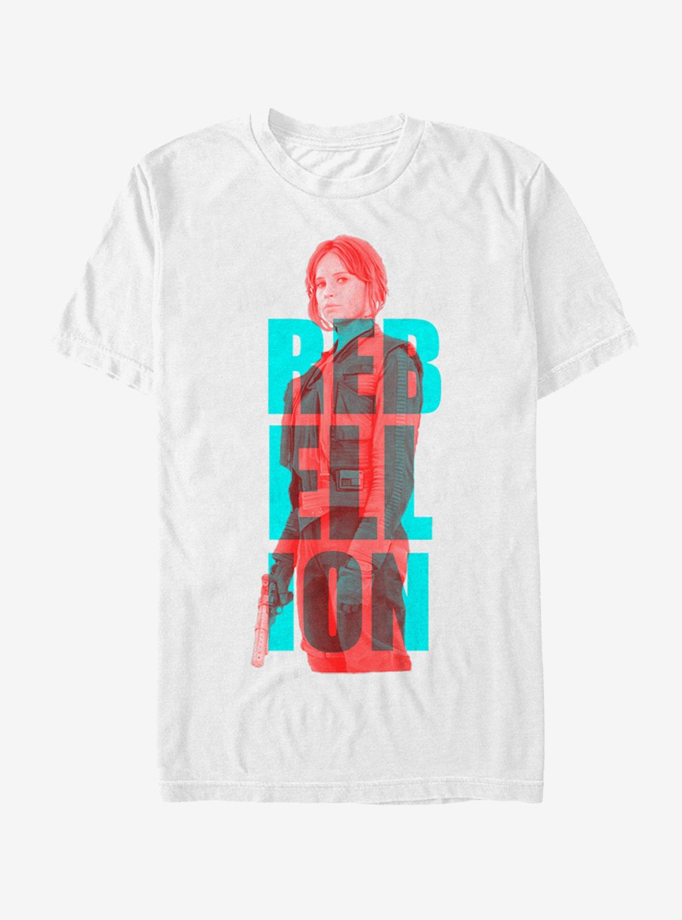 Star Wars Jyn Rebellion Font T-Shirt