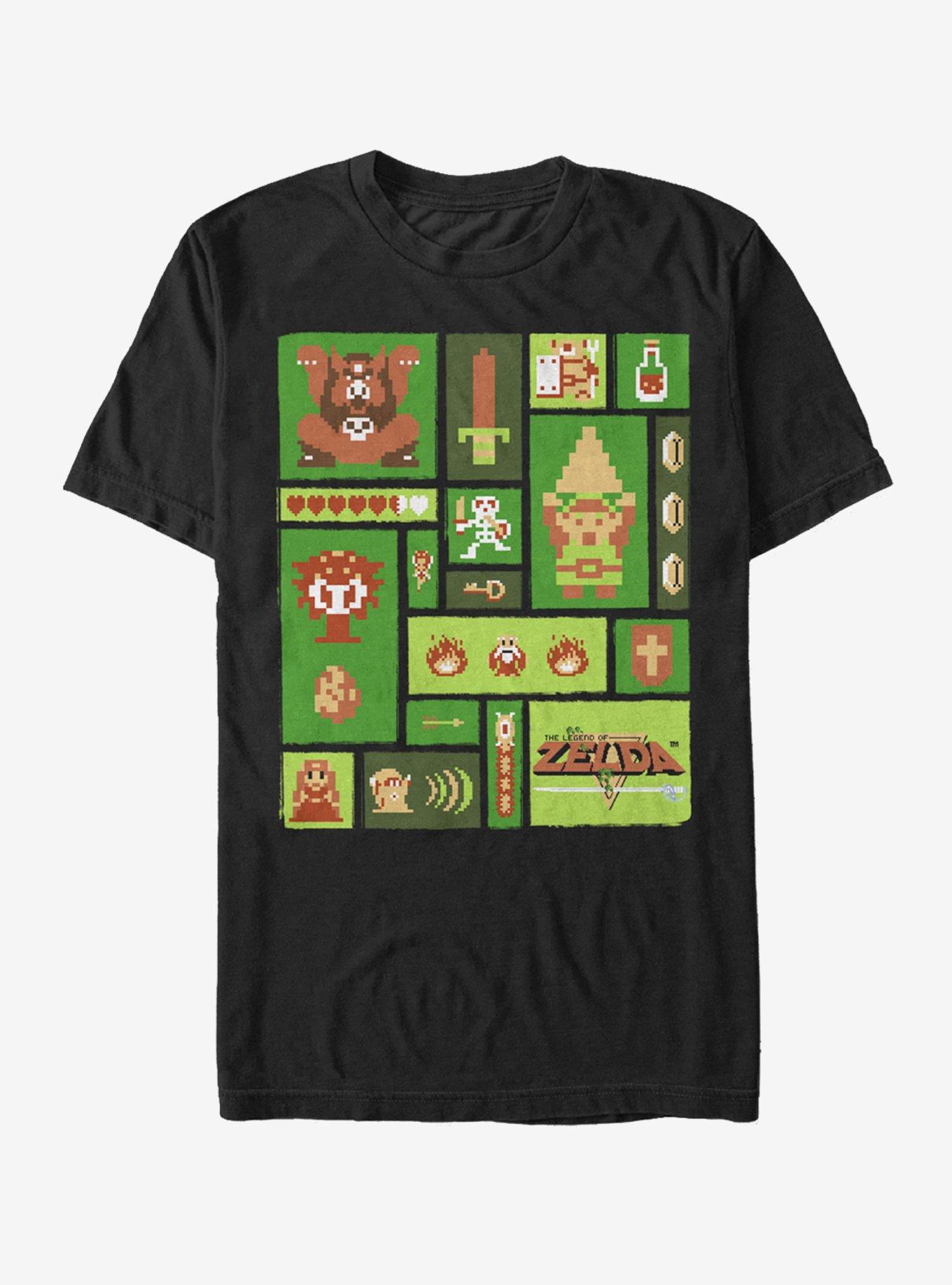 Nintendo Legend of Zelda Collage T-Shirt, BLACK, hi-res