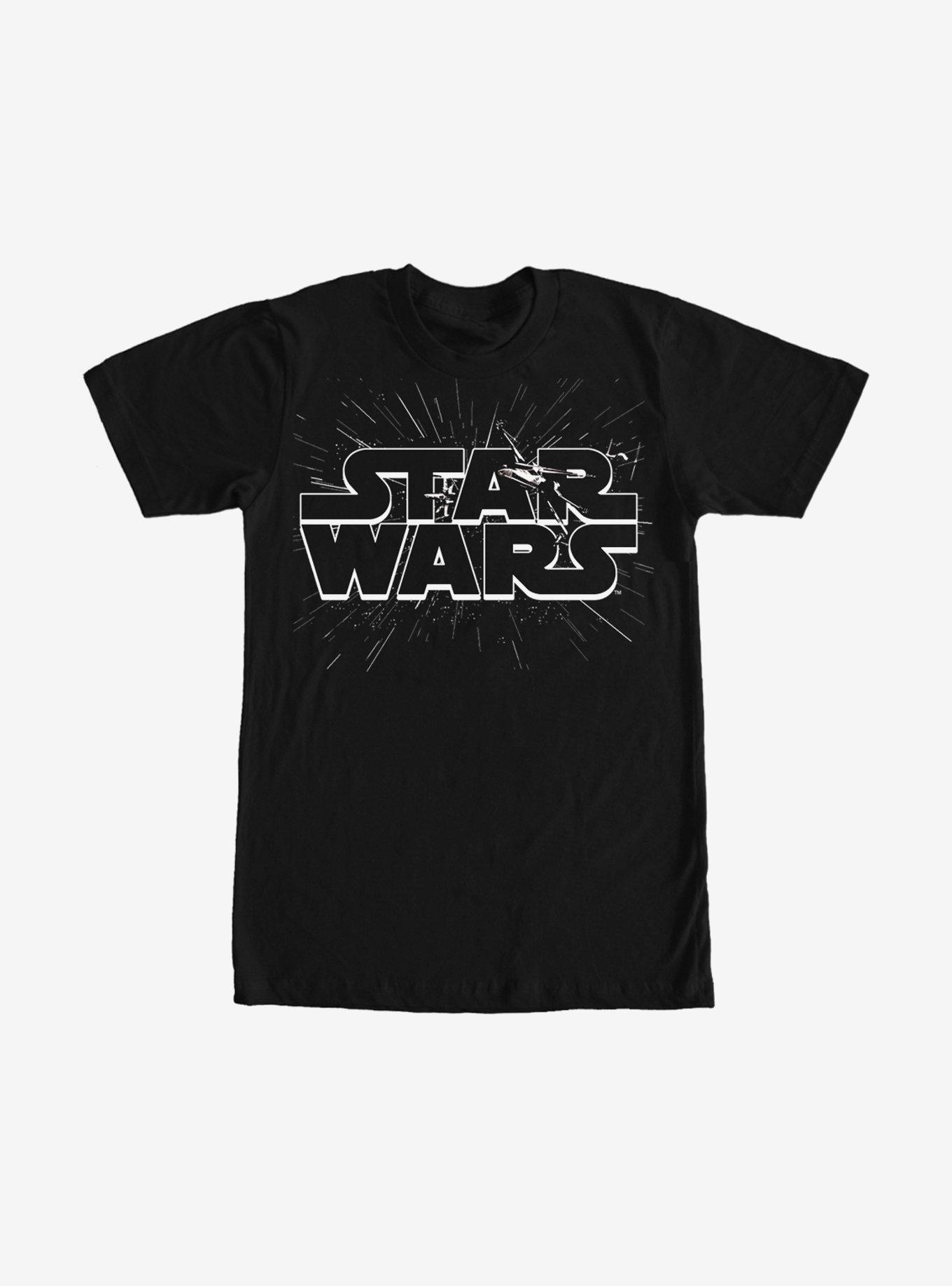 Star Wars Logo X-Wing Fighters T-Shirt, , hi-res