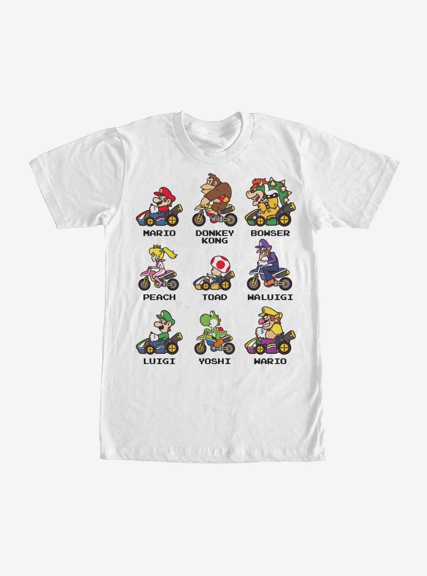 Nintendo Mario Kart Cast T-Shirt, WHITE, hi-res