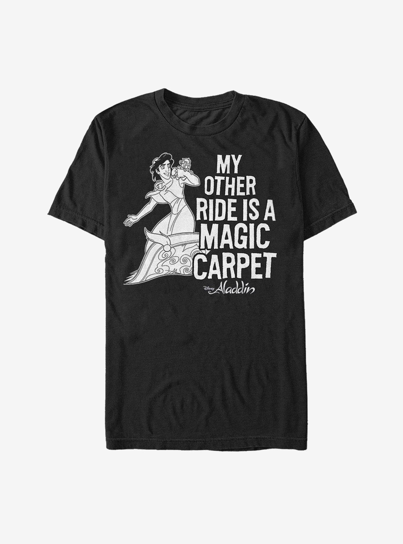 Disney Aladdin My Other Ride is a Magic Carpet T-Shirt, BLACK, hi-res