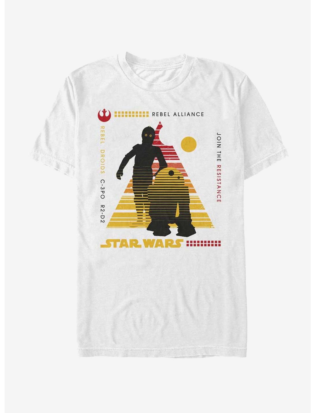 Star Wars Rebel Droids T-Shirt, WHITE, hi-res