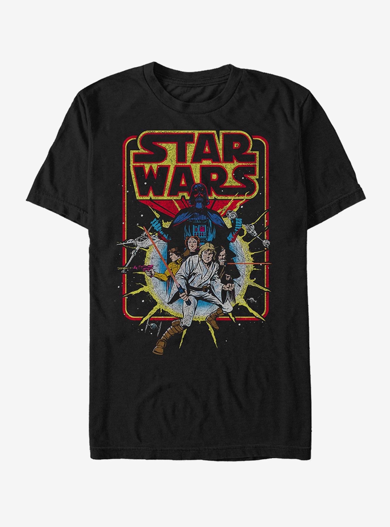 Star Wars Retro Explosion T-Shirt, , hi-res