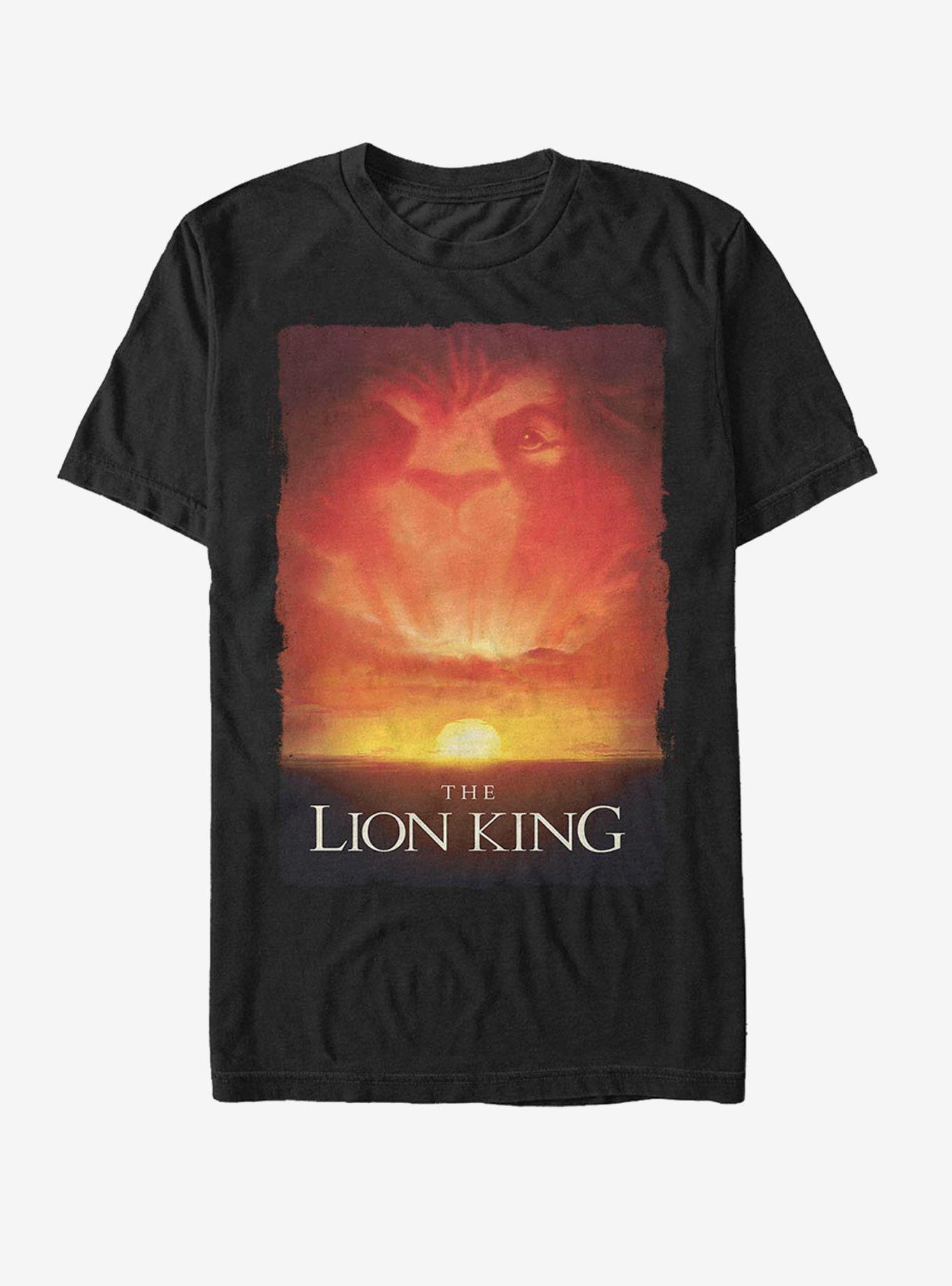 Lion King Savannah Sunset T-Shirt, BLACK, hi-res