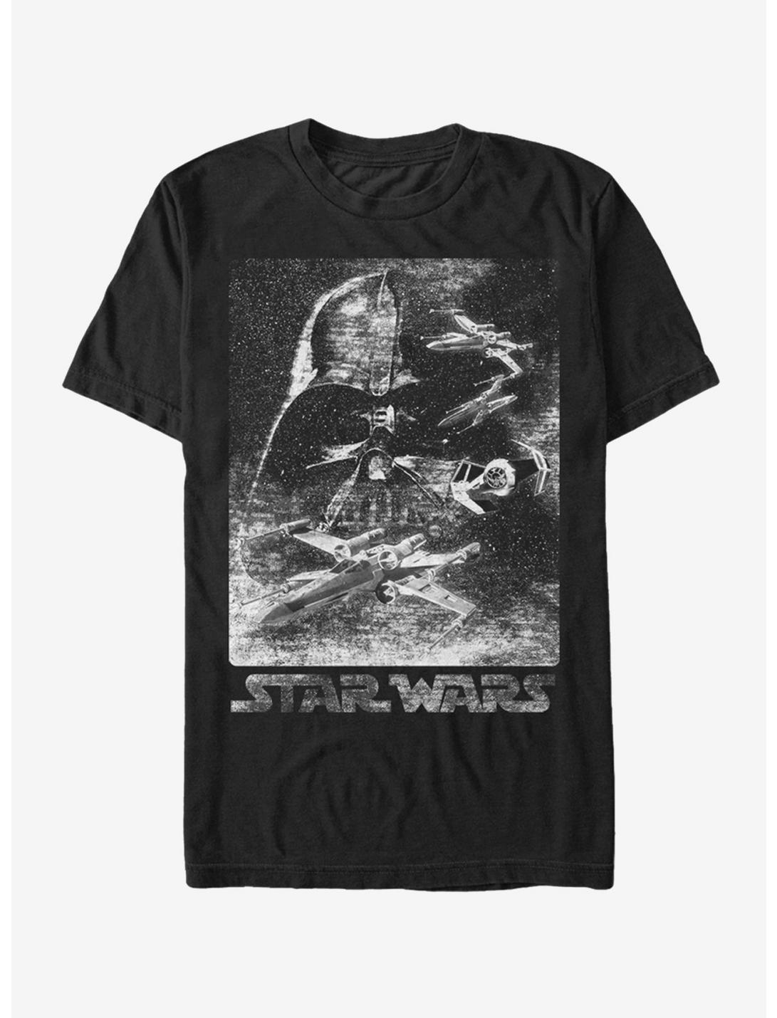 Star Wars Static Darth Vader T-Shirt, BLACK, hi-res