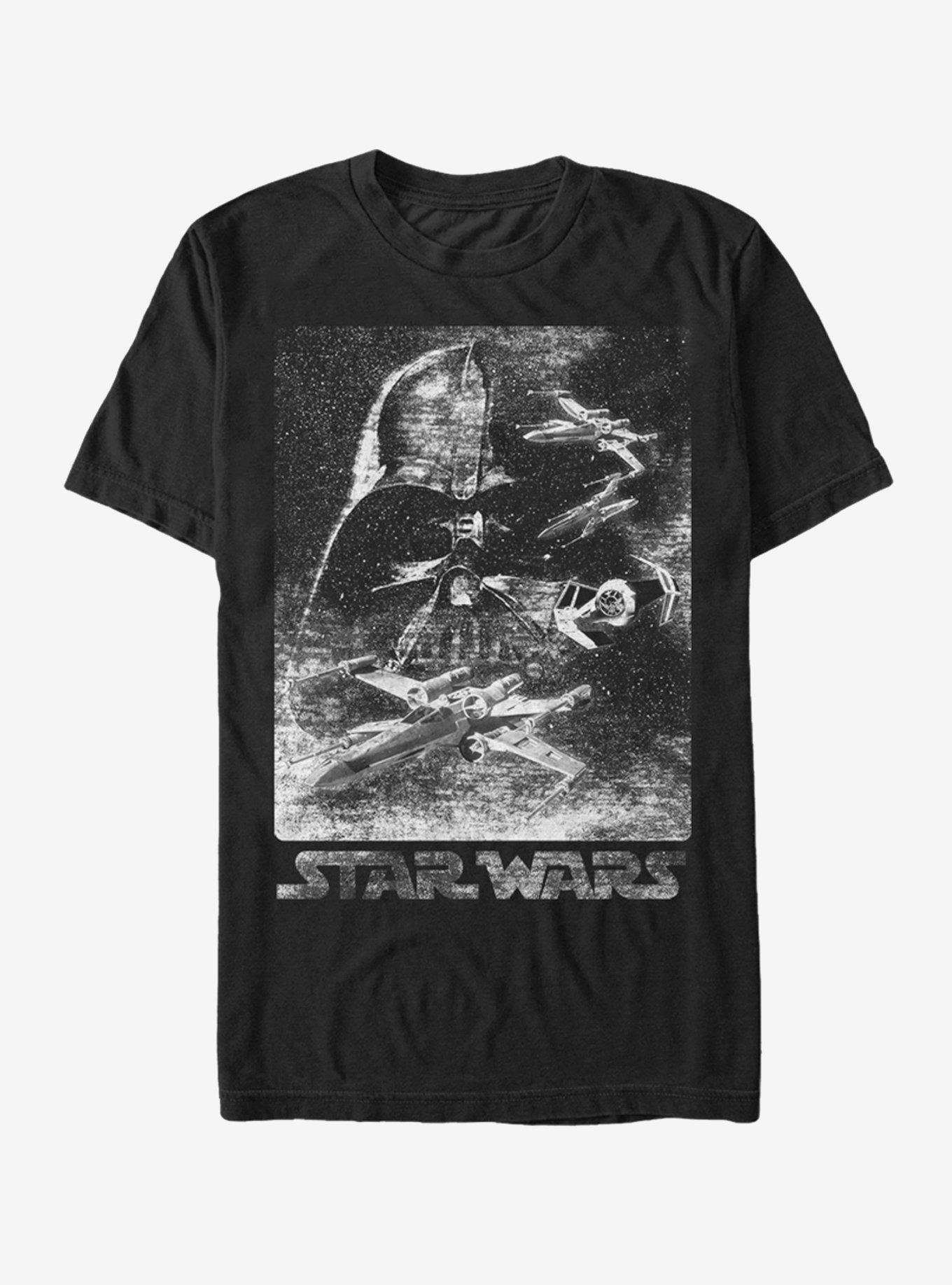 Star Wars Static Darth Vader T-Shirt, BLACK, hi-res