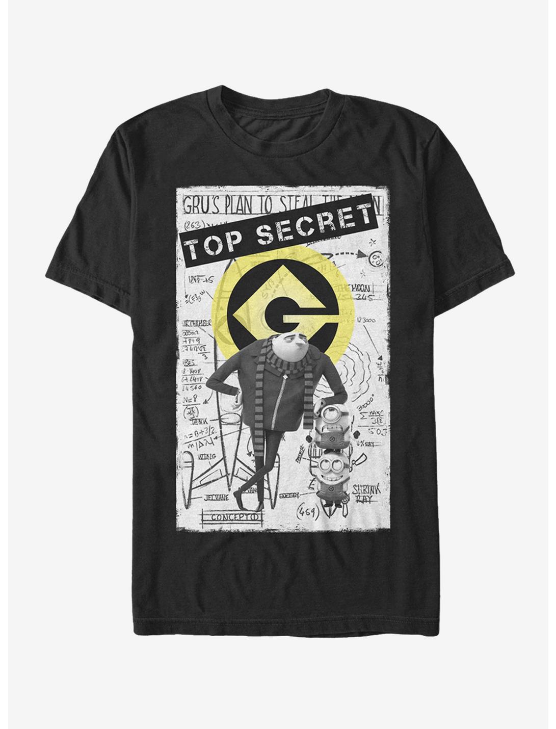 Despicable Me Top Secret T-Shirt, BLACK, hi-res