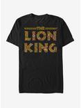 Lion King Tribal Print Logo T-Shirt, BLACK, hi-res