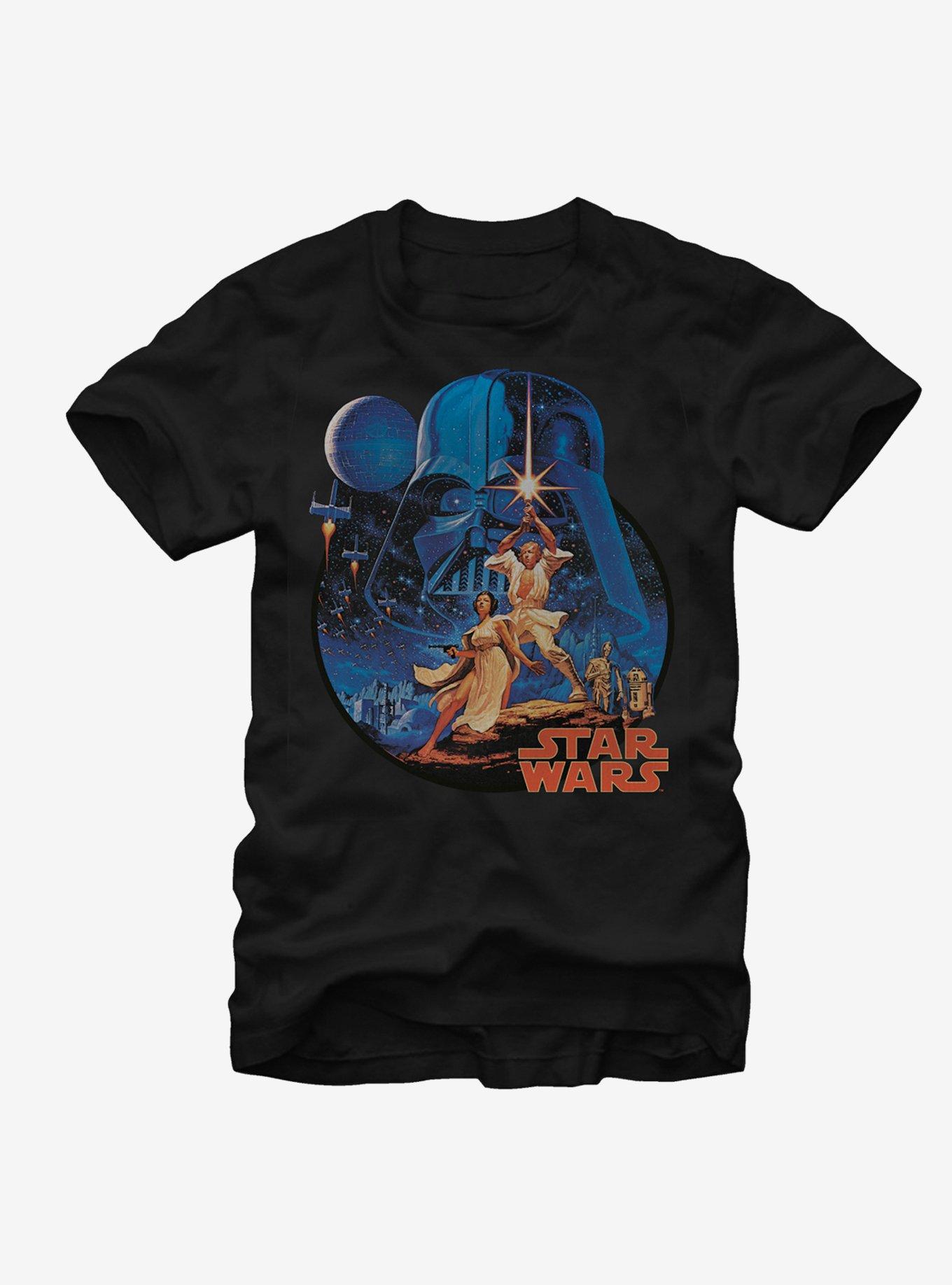 ugunstige pålægge stamme Star Wars Vintage Art T-Shirt - BLACK | Hot Topic