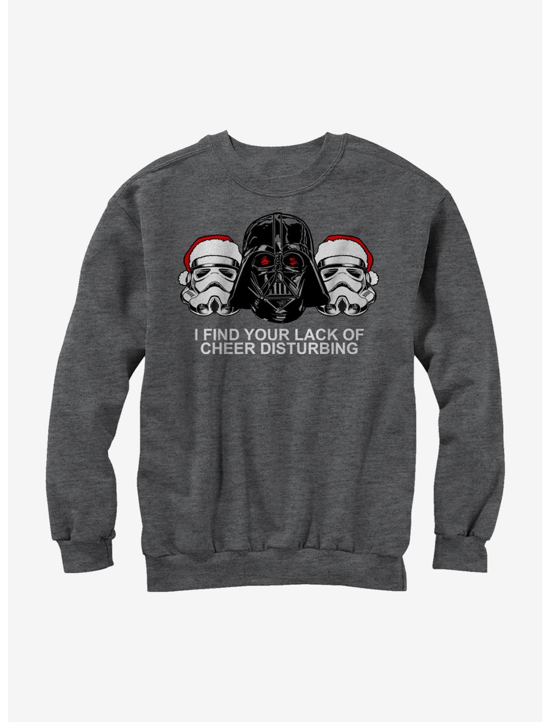 Star Wars Christmas Empire Lack of Cheer Sweatshirt, CHAR HTR, hi-res