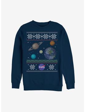 NASA Planet Ugly Christmas Sweater Print Sweatshirt, , hi-res