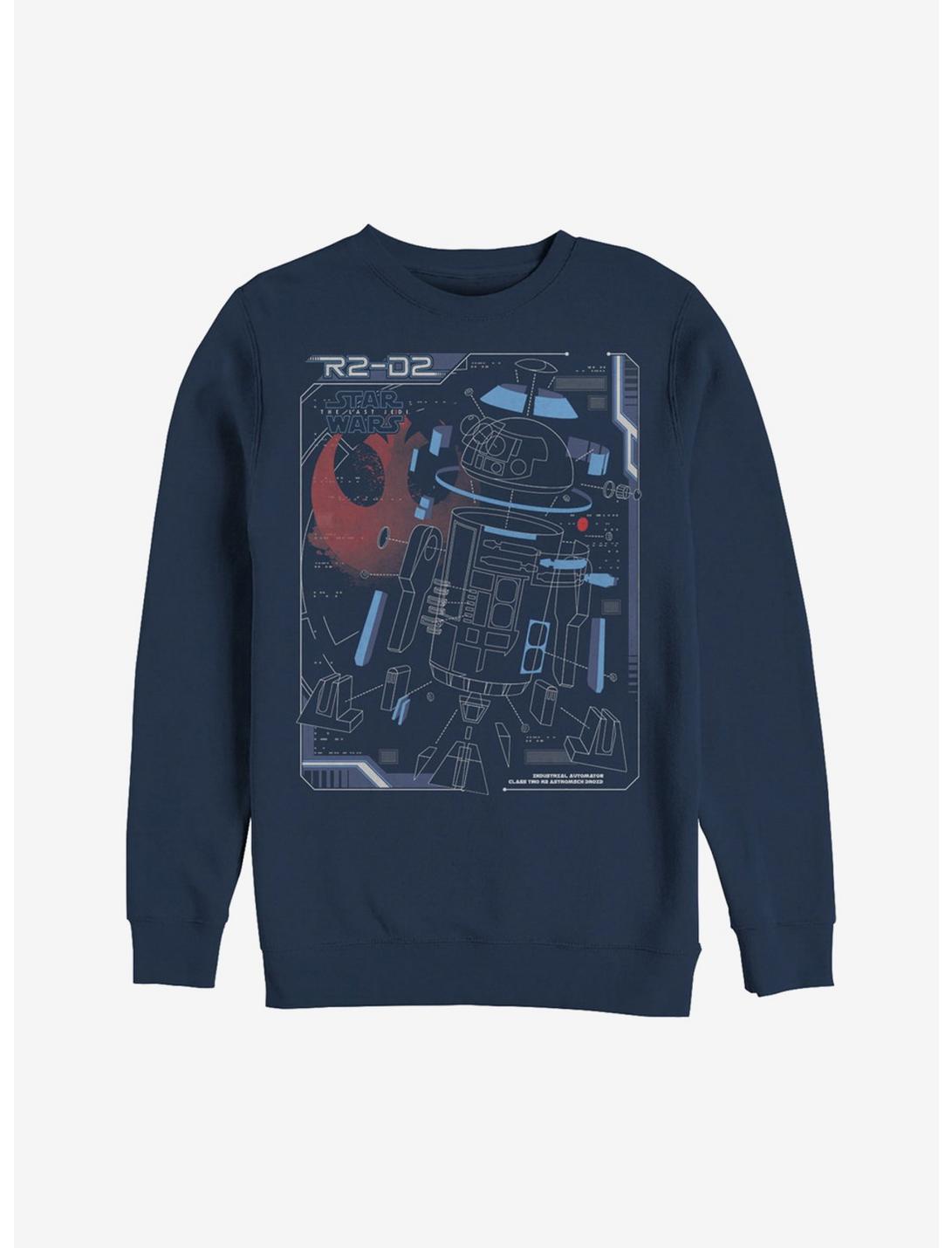 Star Wars R2-D2 Deconstruct Sweatshirt, NAVY, hi-res