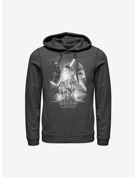 Plus Size Star Wars Episode VII The Force Awakens Poster Hoodie, , hi-res