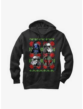Star Wars Ugly Christmas Sweater Empire Helmets Hoodie, , hi-res