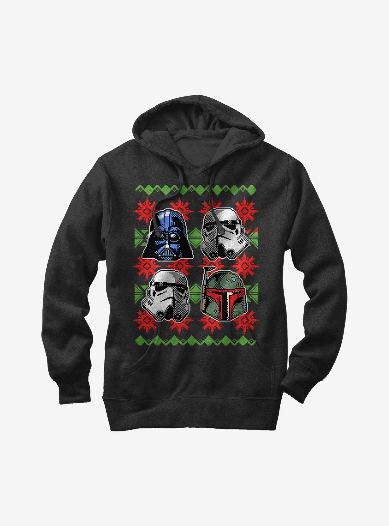 Star Wars Ugly Christmas Sweater Empire Helmets Hoodie, , hi-res
