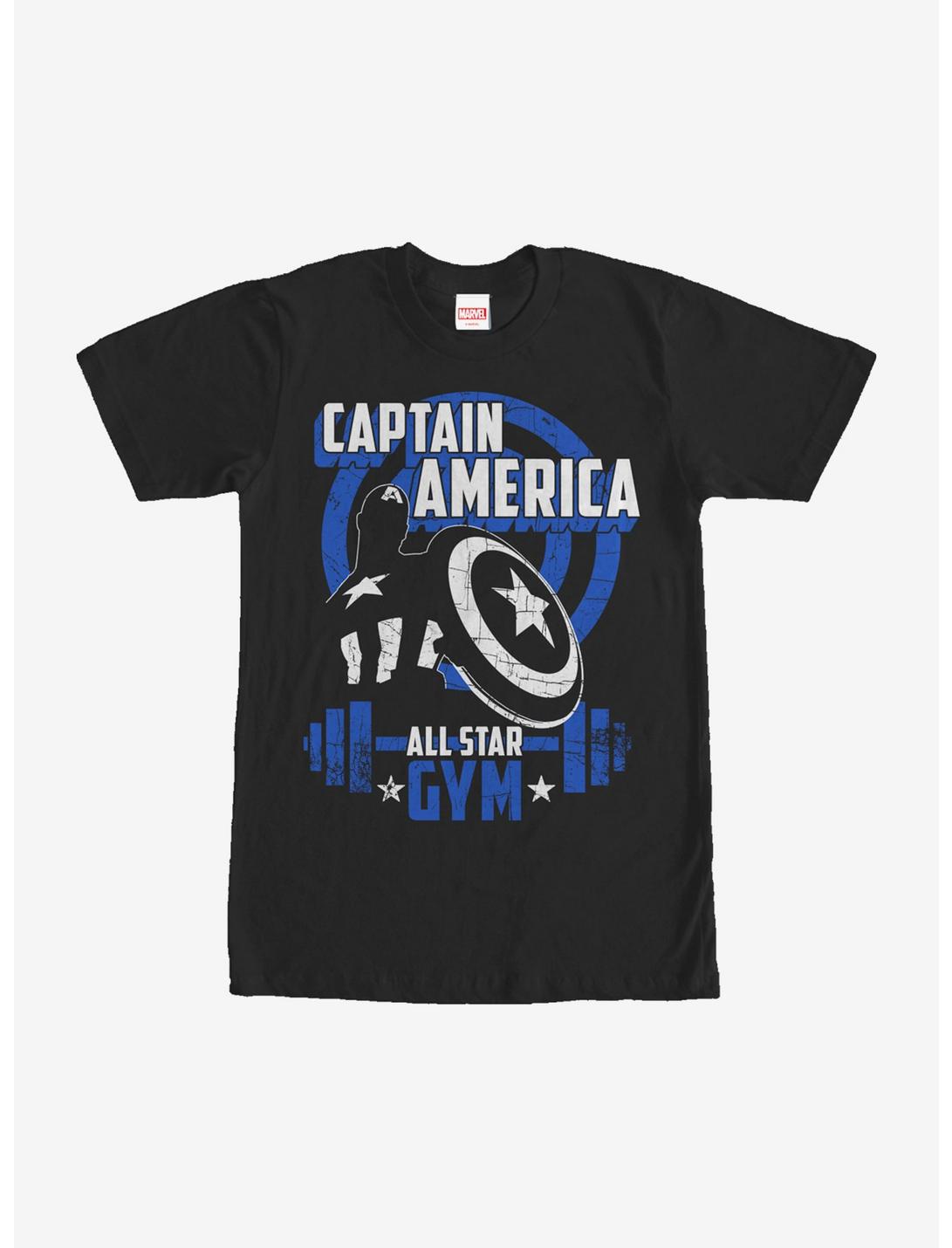 Marvel Captain America All Star Gym T-Shirt, BLACK, hi-res