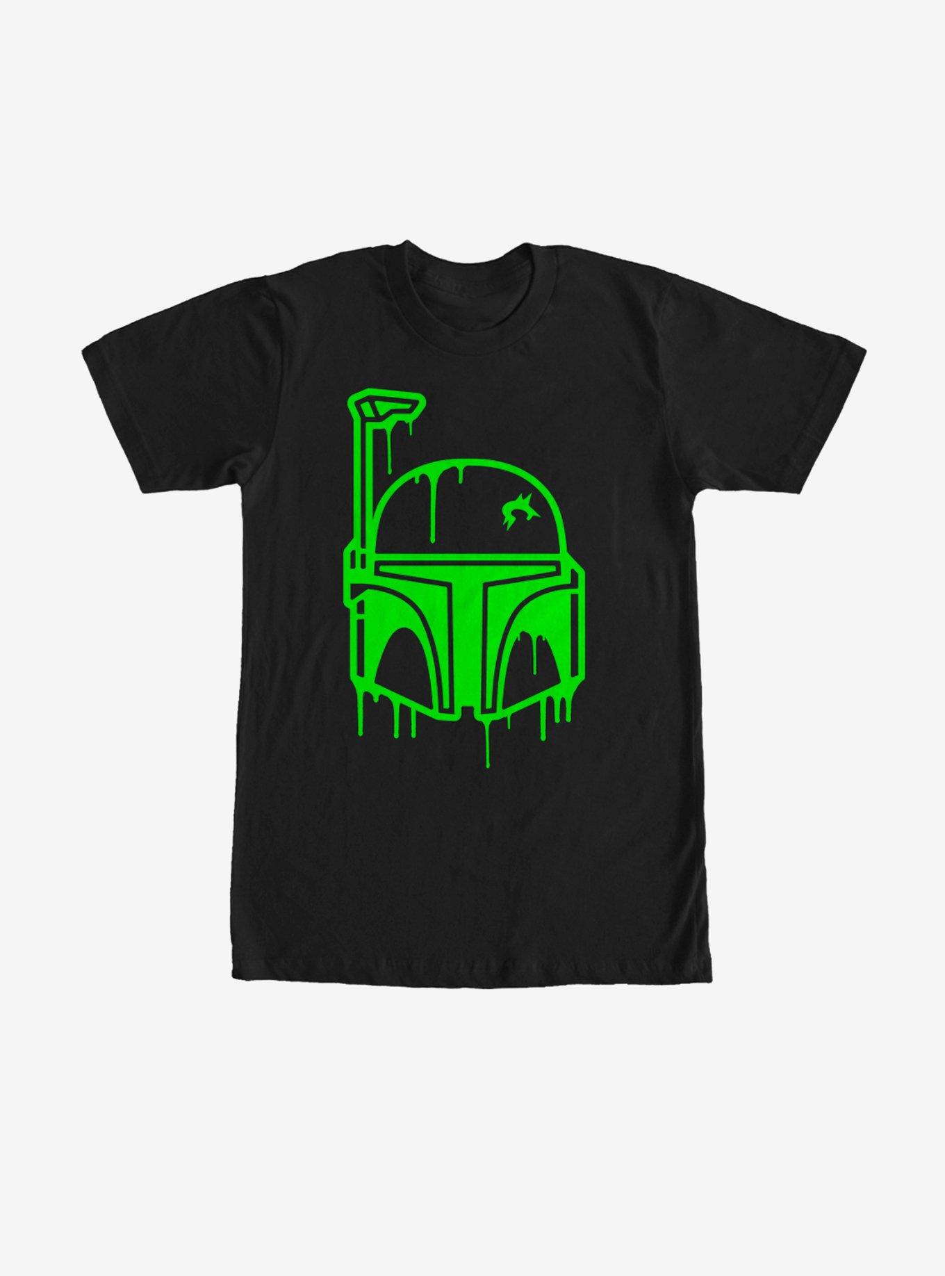 Star Wars Halloween Dripping Boba Fett Helmet T-Shirt, , hi-res
