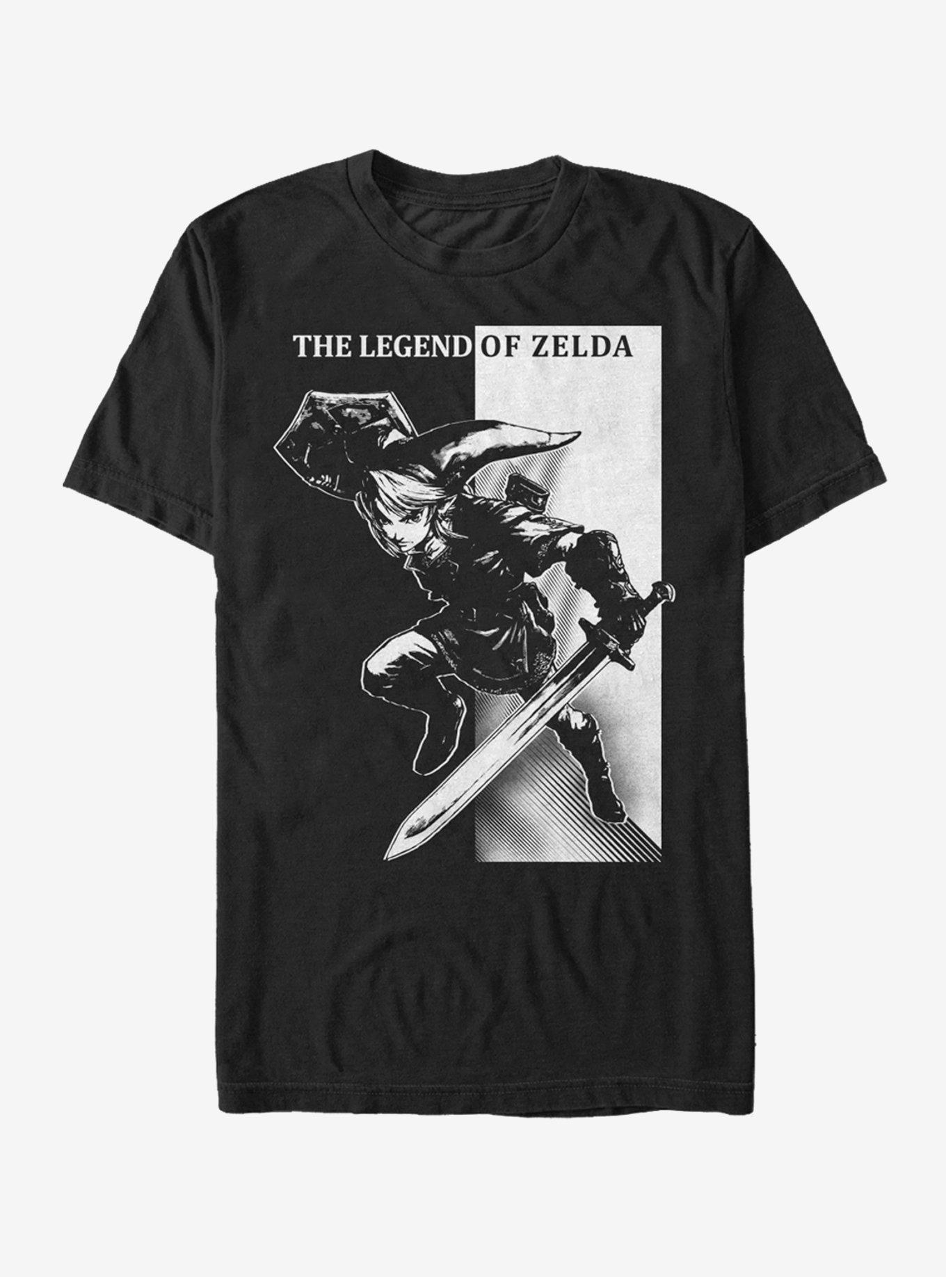 Nintendo Legend of Zelda Link Quest T-Shirt, BLACK, hi-res