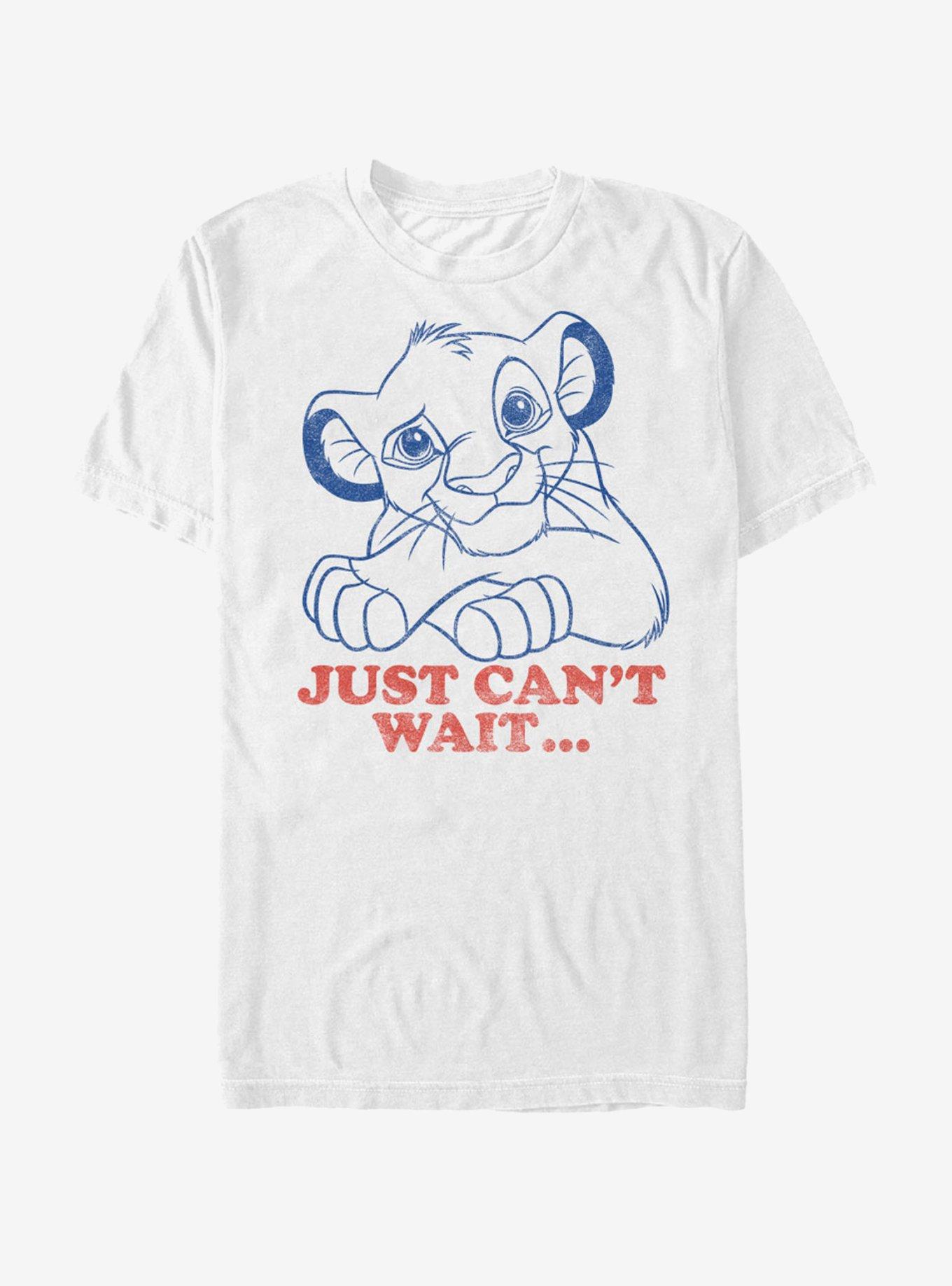 Lion King Simba Just Can't Wait T-Shirt, , hi-res